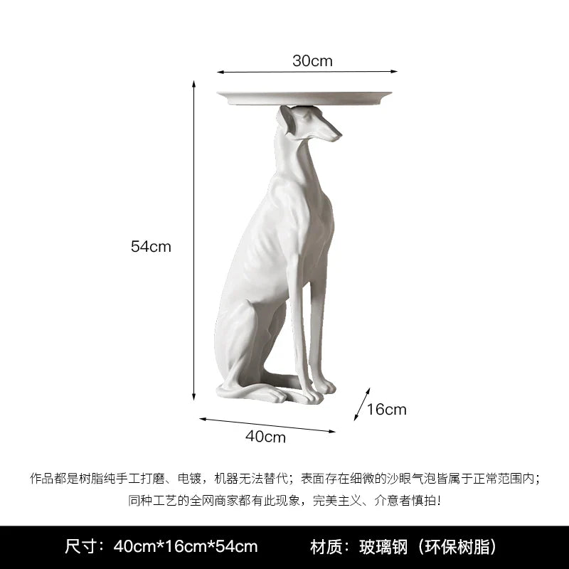 Dog Statue Sculpture, Coffee Table, Living Room Decoration,