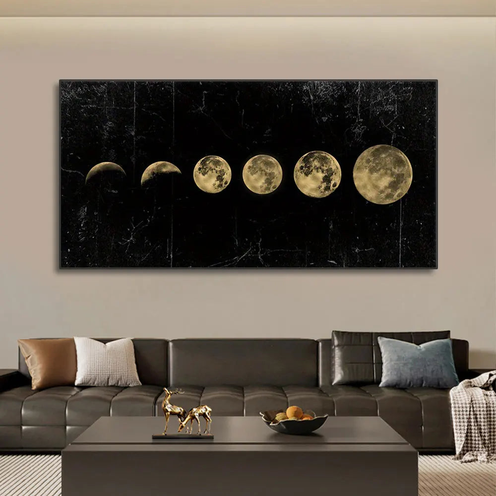 Wall Art Moon Phase Canvas Art Prints