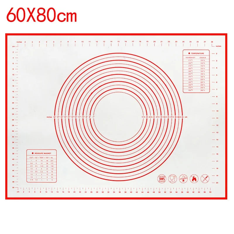 UNTIOR 1PCS Silicone Baking Mat Kneading Pad Dough Mat