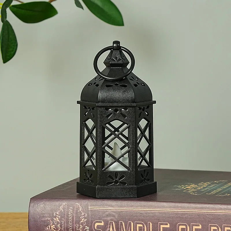 Retro Desktop Lamp Atmosphere Decoration Wind Lamp Candle