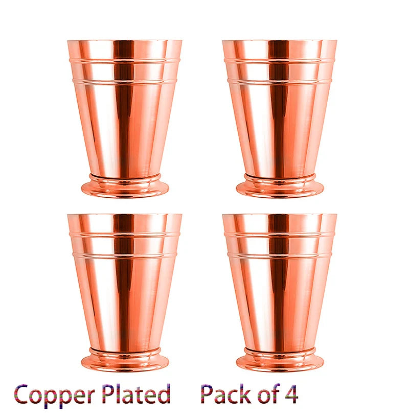4PCS 550ml 18 Ounces Hammered Copper Plated  Moscow Mule Mug