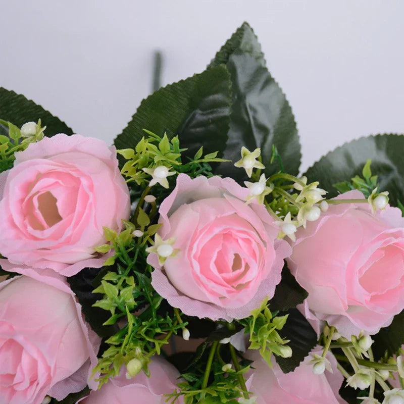 18 Heads Rose Bouquet  Silk  Bouquet Wedding  Flowers