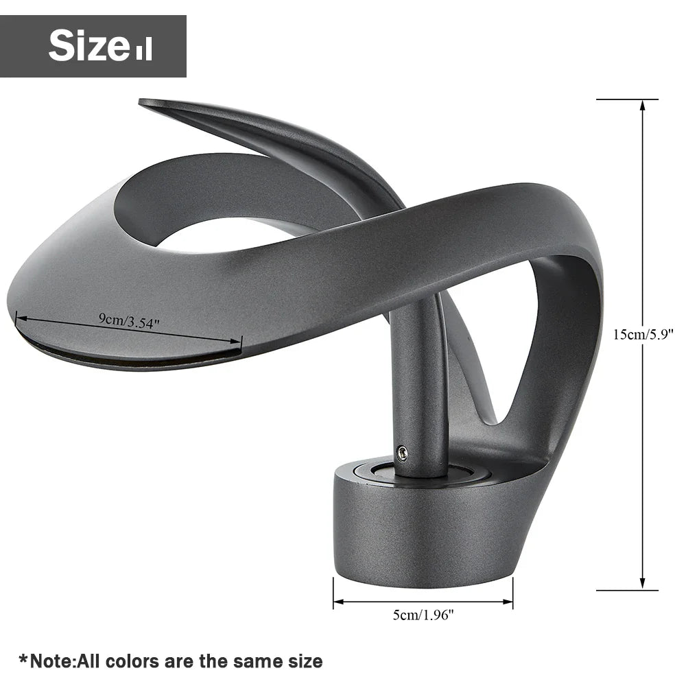 Rozin Luxury Black Basin Faucet Grey Bathroom Waterfall Mixer Tap Brass Deck Mount Modern Style