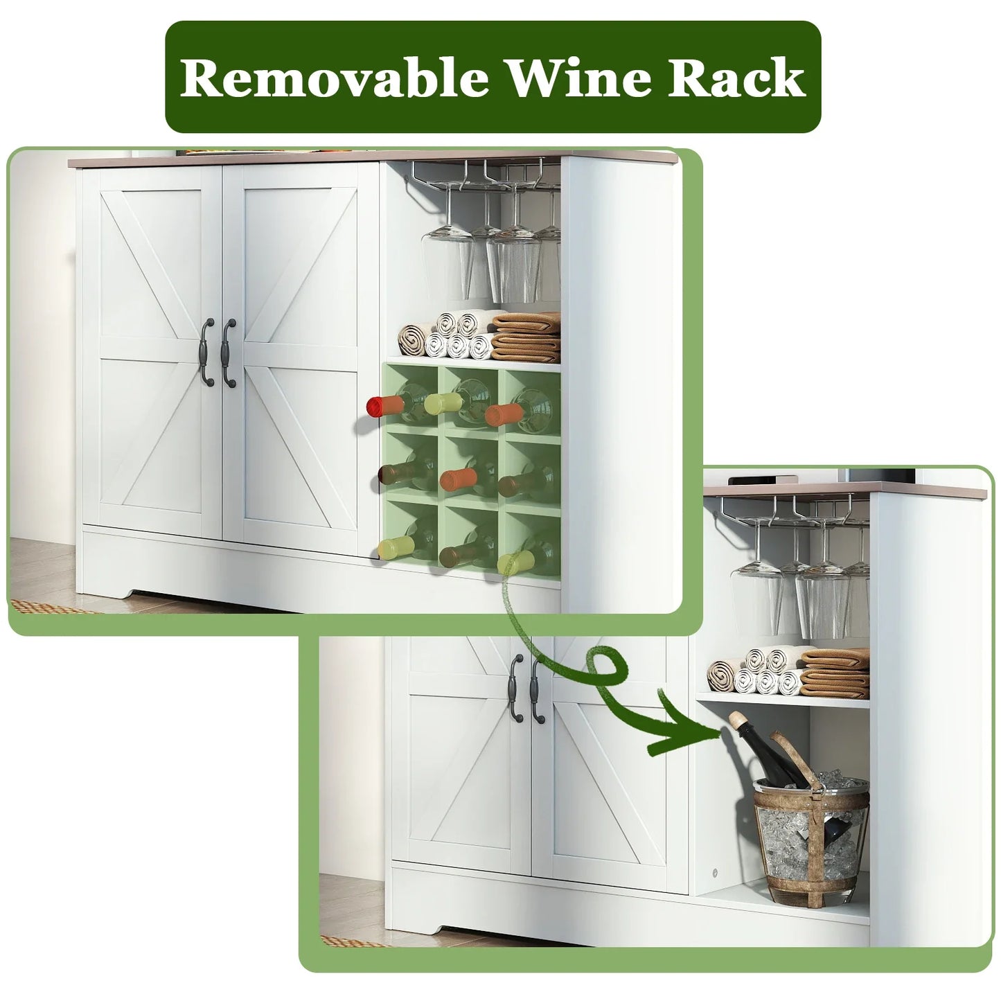 71" Kitchen Pantry Cabinet with Charging Station, for Kitchen Storage with Sliding Doors, Co
