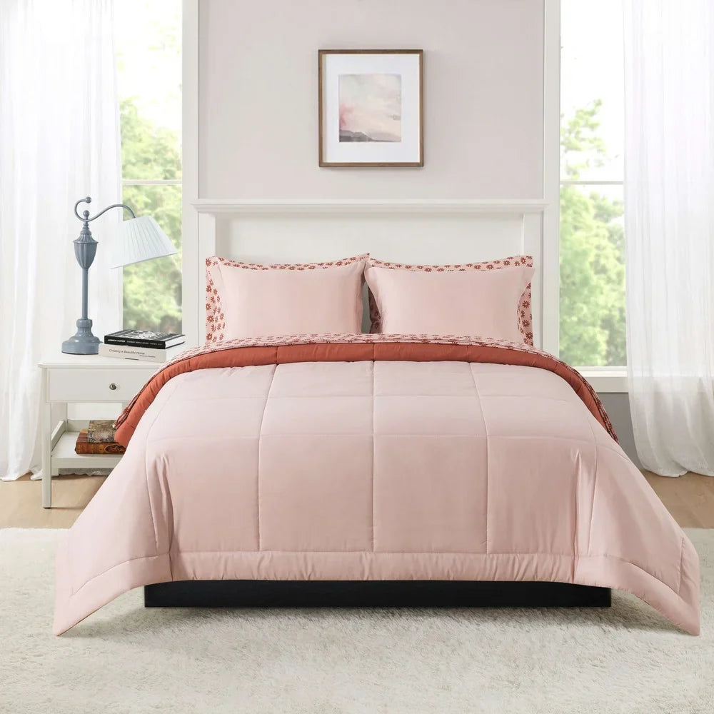 7-Piece Reversible Comforter Set with Sheets