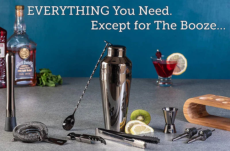 Cocktail Bar set Mixology Bartender Kit: 10-Piece Bar Tool Set