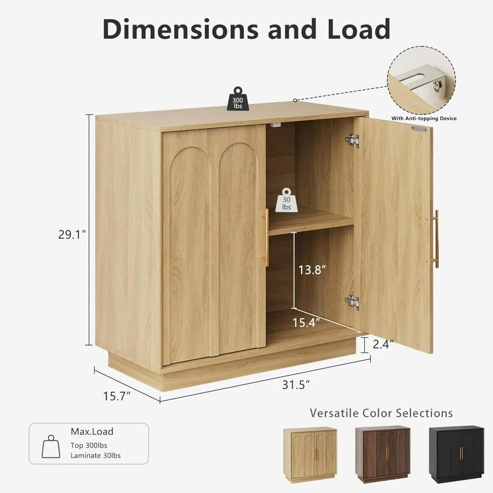 Sideboard Buffet Cabinet with Storage Modern Accent Cabinet