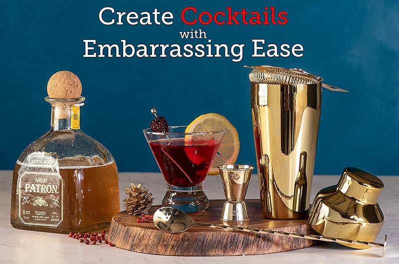 Cocktail Bar set Mixology Bartender Kit: 10-Piece Bar Tool Set