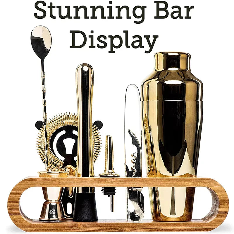 Cocktail Bar set Mixology Bartender Kit: 10-Piece Bar Tool Set