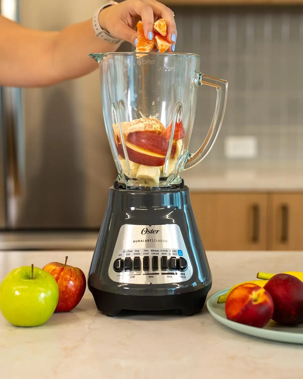 Classic Series 8-Speed Blender with 6-Cup Glass Jar, Gray