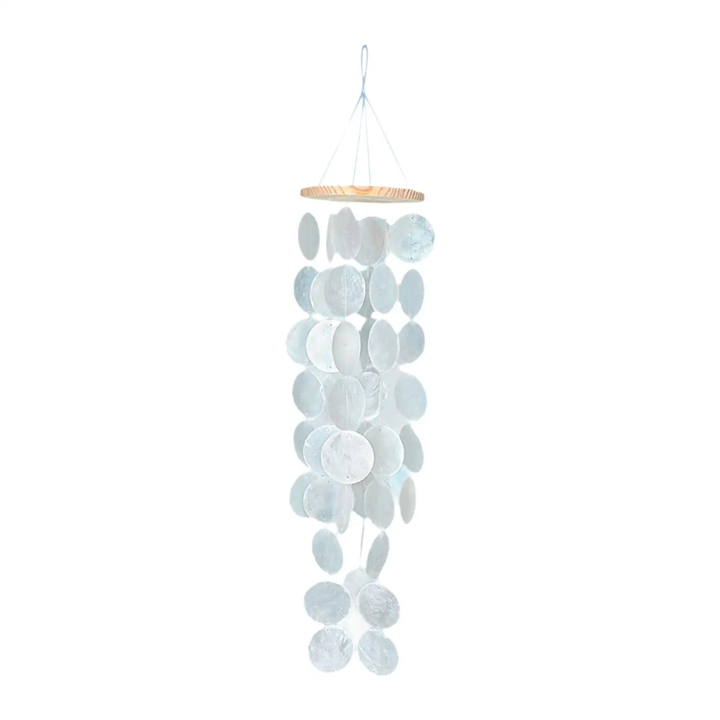 Sea Shell Wind Chimes Decoration 12x45cm for Trees, Fences Lightweight