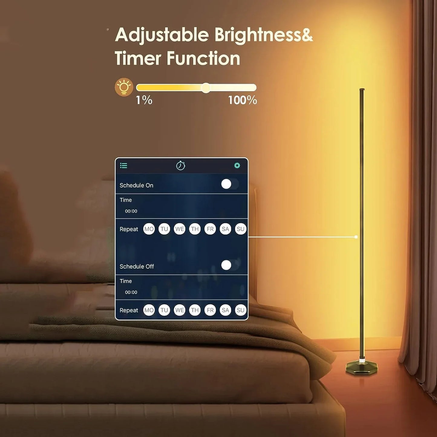 RGB Corner Floor Lamp