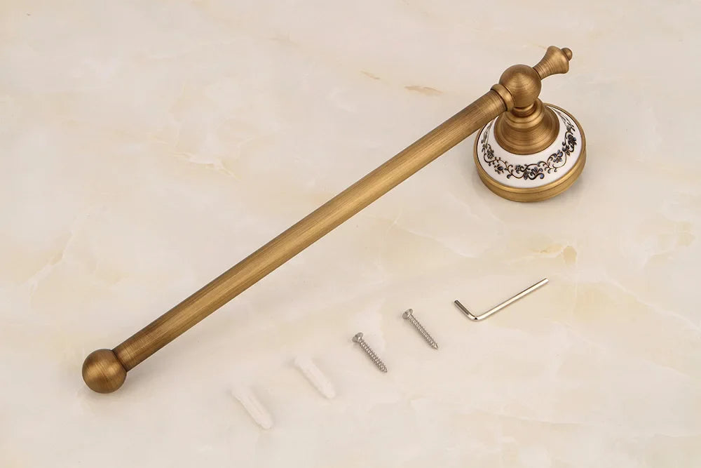 Porcelain Base Bathroom Hardware Set