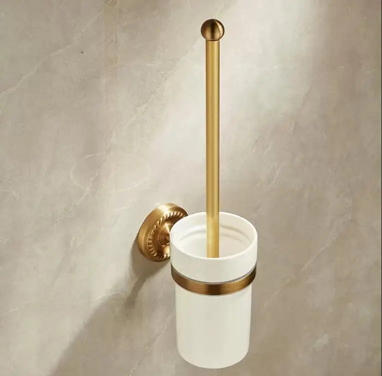 Bathroom Accessories Brass Antique Towel Rack,Paper holder Toilet Brush Holder,Towel Hanger Bath Hardware
