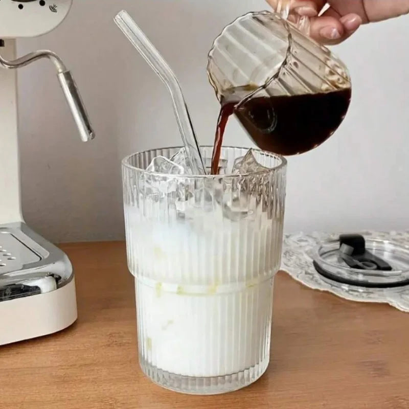 6 pieces, 13.5oz/400ml, ribbed glassware