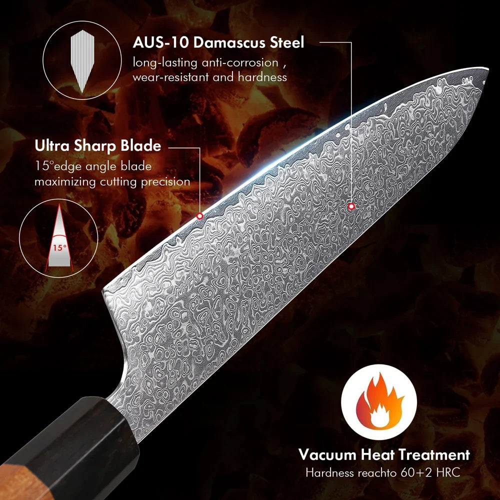 TURWHO Hand Forged Japanese Steel Kitchen Knives