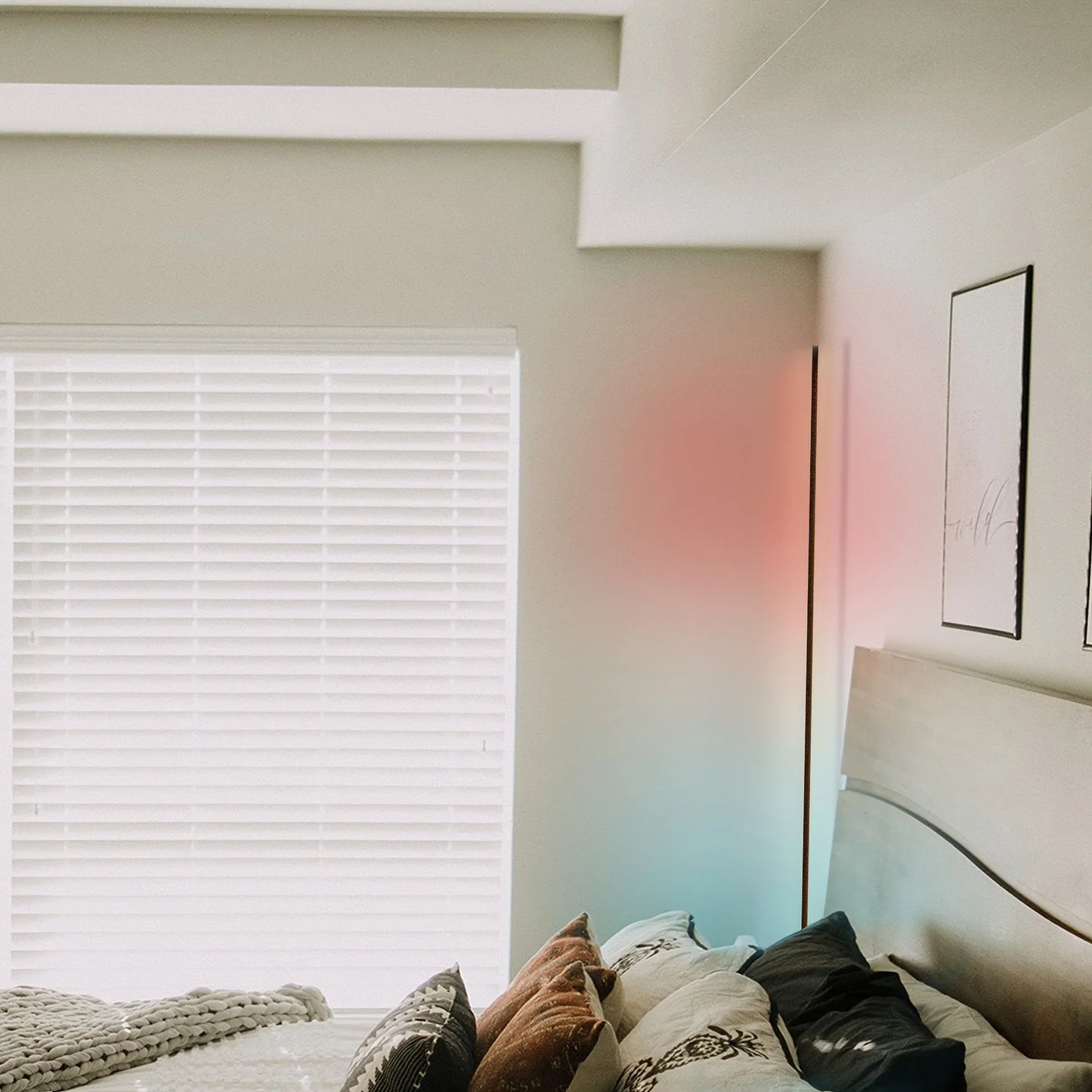 Corner Floor Lamp, 60-Inch Rgb Led Corner Lamp