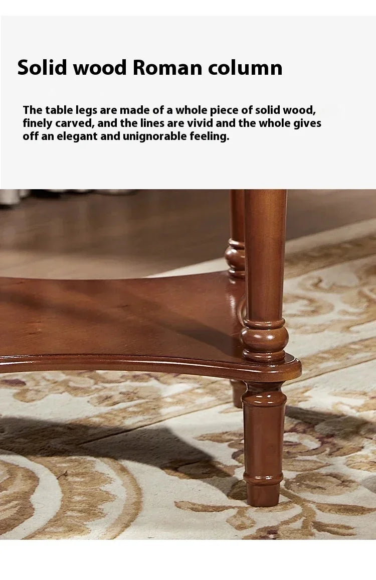 Elegant Center  Wooden Furniture Living Room Corner Sofa Side Coffee