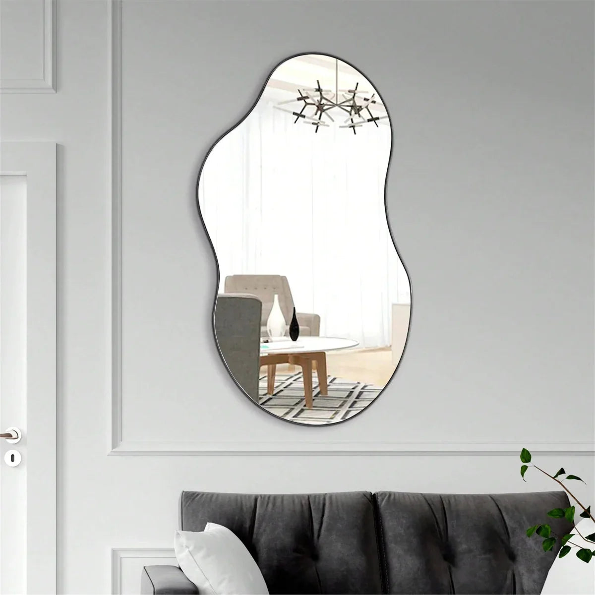 1pc Irregular Wall Mirror For Home Decoration, Room, Bathroom Living Room