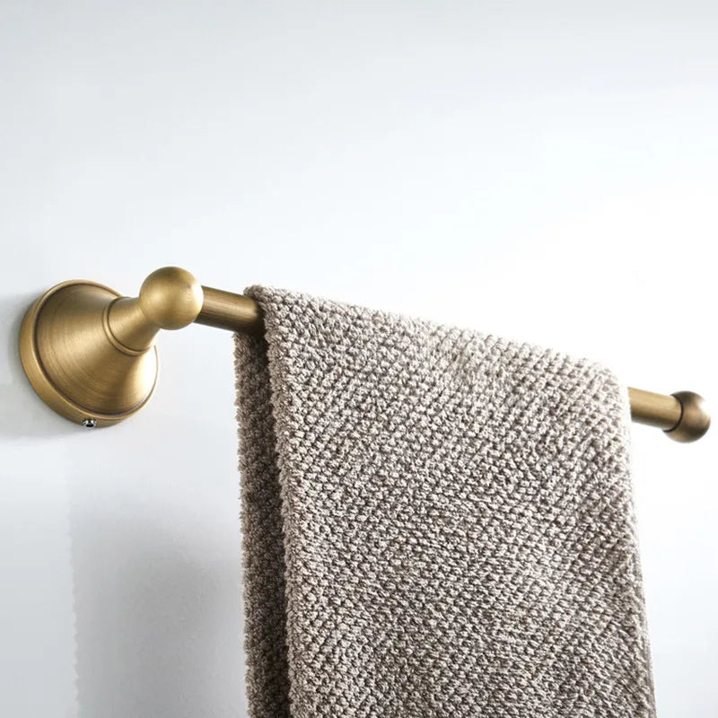Bathroom Accessories Antique Brass Wall Mounted Toilet Paper Holder Towel Ring Robe Coat Hook
