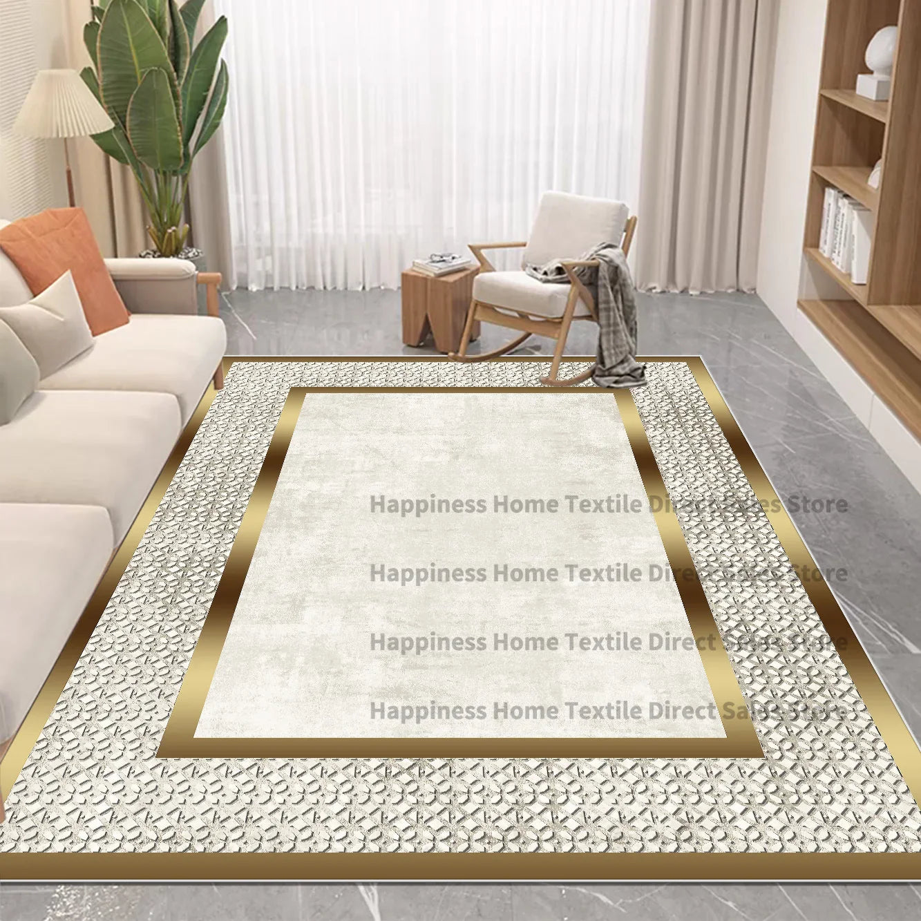 Nordic Luxury Style Carpet in The Living Room Decor Rugs