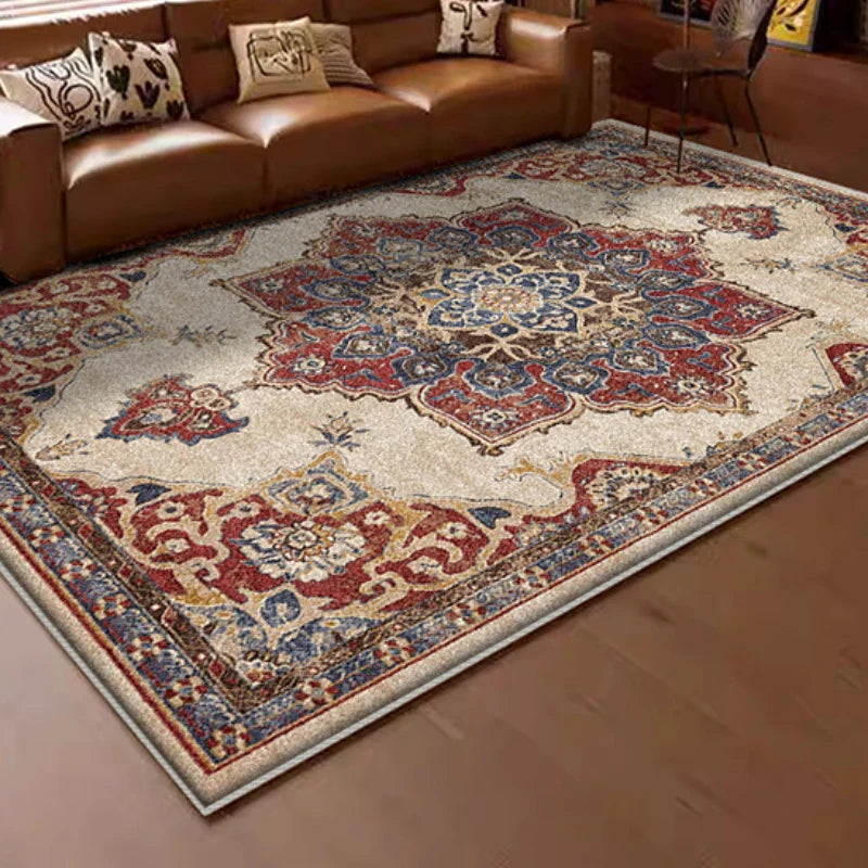 American Retro Style Carpets for Living Room Plush Carpet