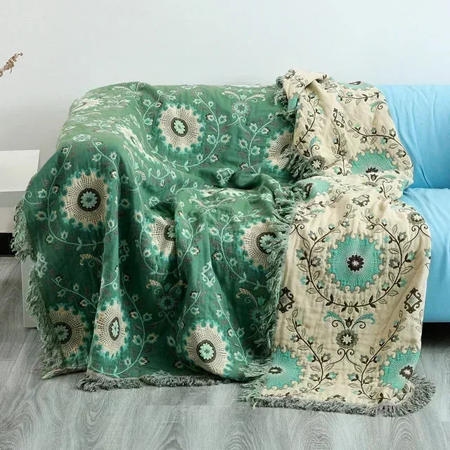 Nordic throw blanket for beds