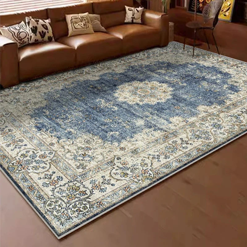American Retro Style Carpets for Living Room Plush Carpet