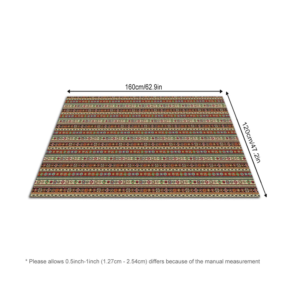 Vintage Persian Area Rug Bohemian Carpet