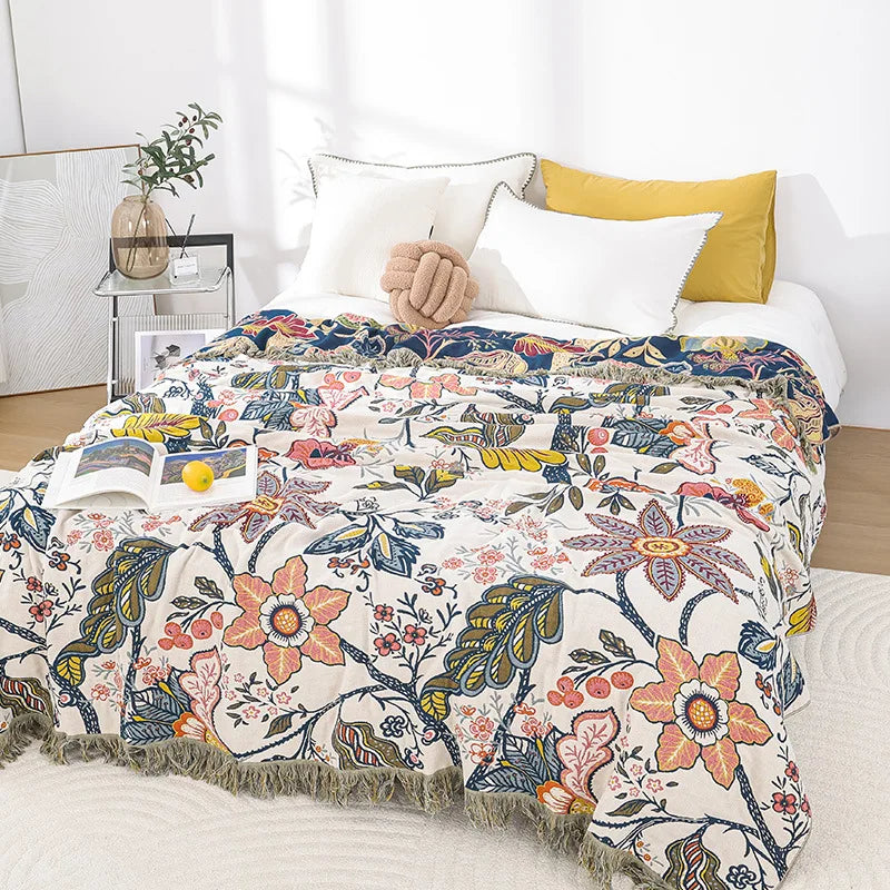 Nordic throw blanket for beds
