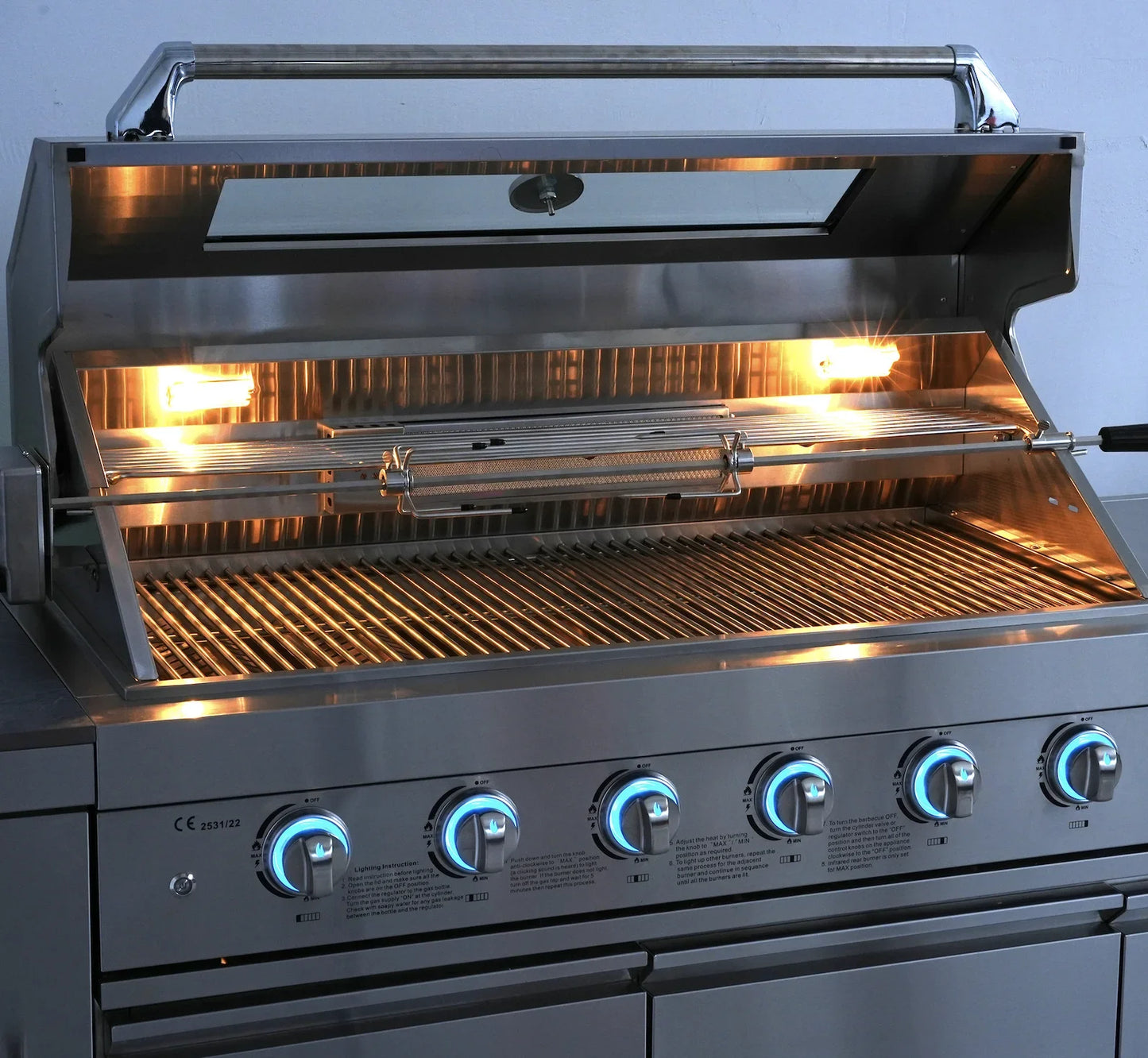 Modern Modular Functional Stainless Steel Outdoor Kitchen Grill Cooktop Sink Fridge LED For Backyard Patio Garden