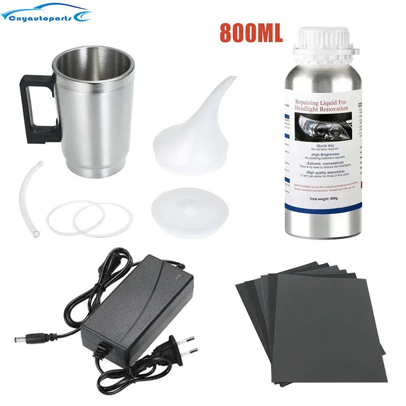 800ML Car Headlights Restoration Liquid Polymer For Headlight Polishing