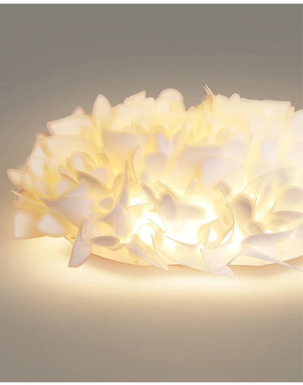 Exquisite Leaves Dimmable LED Ceiling Lights White Remote Control