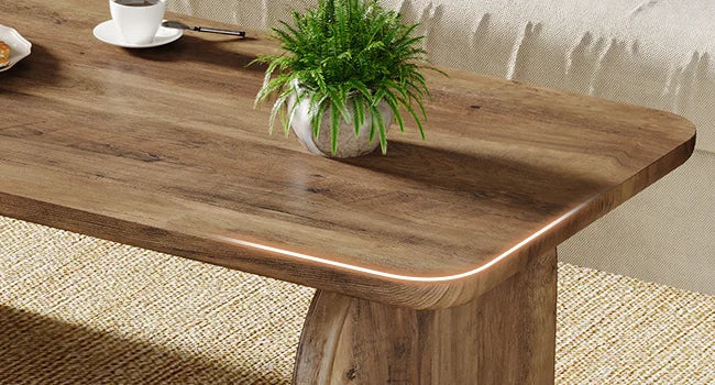 Rectangle Coffee Table,, Farmhouse Accent Center Low Cocktail