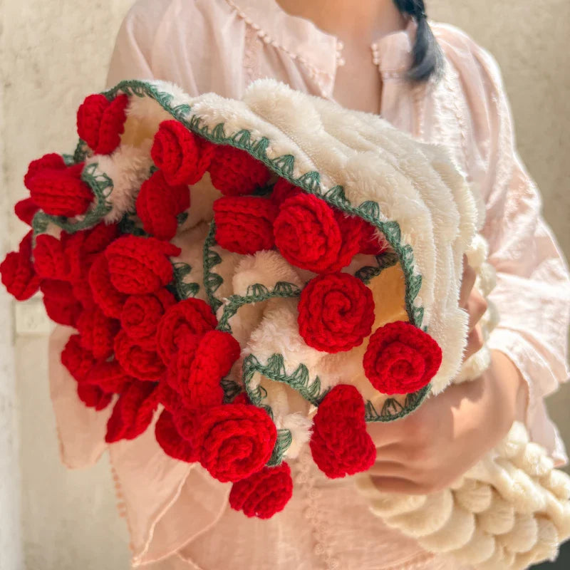 Romantic Rose Bouquet Blanket Soft and Lightweight Throw