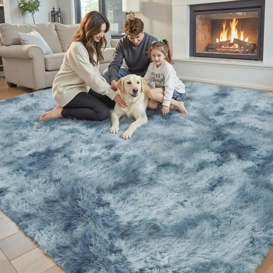 Area Rugs for Living Room Bedroom Fluffy, Large Area Rug  Soft Plush Furry Bedside Rug, Area Rugs