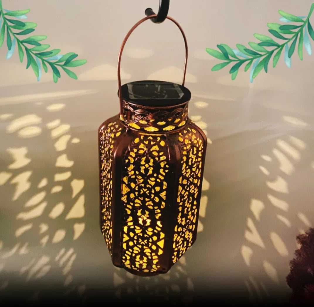 Led Solar Light Solar Hanging Lantern =