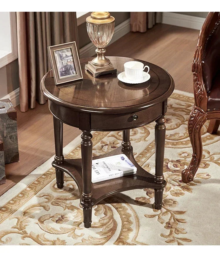 Elegant Center  Wooden Furniture Living Room Corner Sofa Side Coffee
