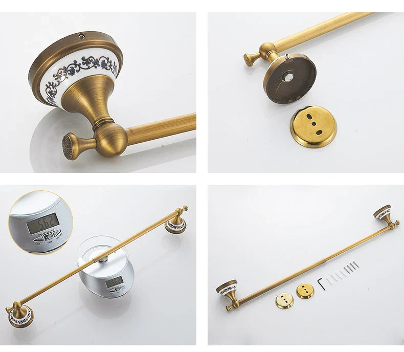 Antique Bronze Bathroom Hardware Set