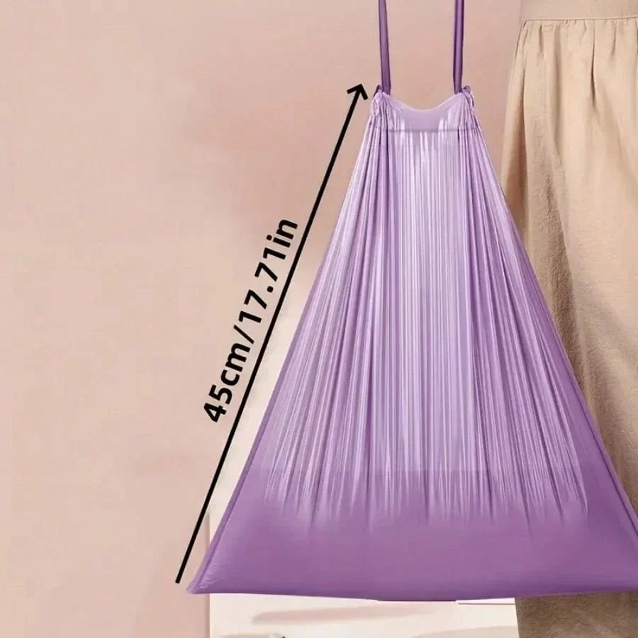100pcs Household Portable Trash Drawstring Bags