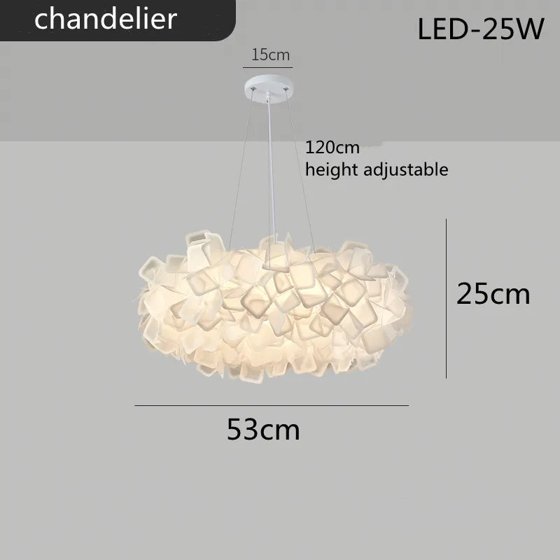 Exquisite Leaves Dimmable LED Ceiling Lights White Remote Control