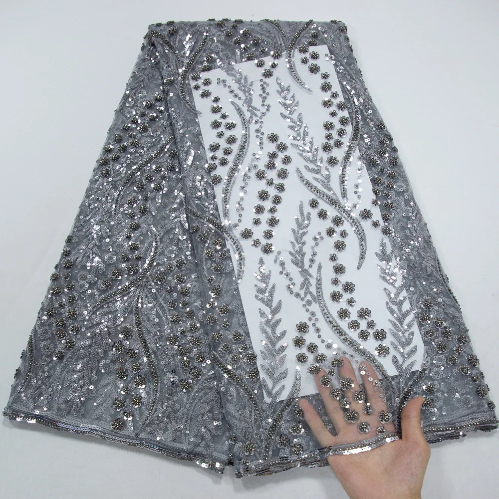 SJD LACE French Mesh Bridal Lace Fabric