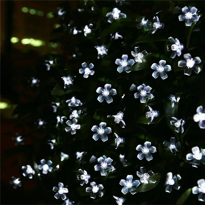 Solar Cherry Garden Blossom Flower Lights