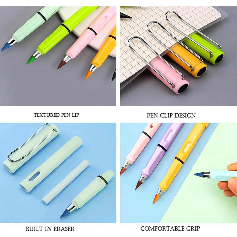 12pcs/set Color Eternal Pencil  Eco Friendly Student PaintingSupply