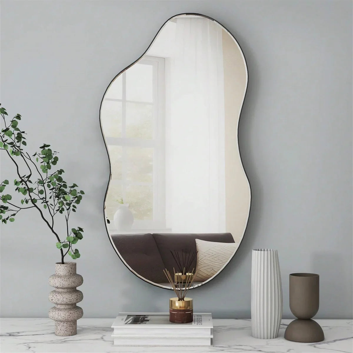 1pc Irregular Wall Mirror For Home Decoration, Room, Bathroom Living Room