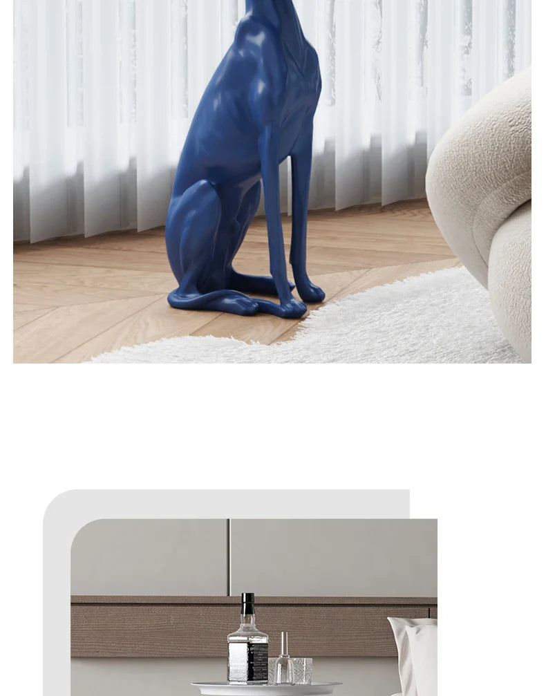 Dog Statue Sculpture, Coffee Table, Living Room Decoration,