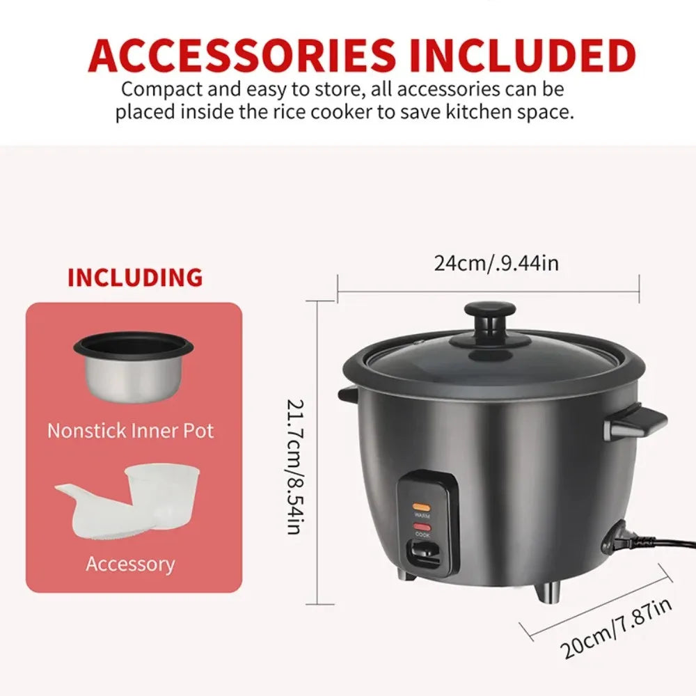 1.8L Household Rice Cooker Multifunctional Mini Small Rice Cooker  Stainless Steel