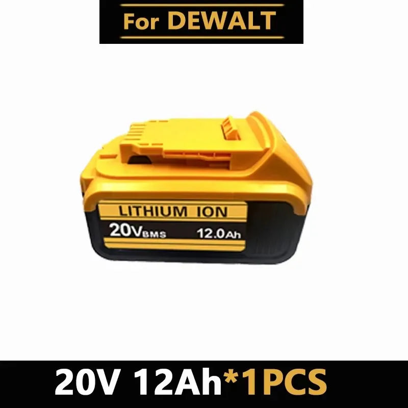 For DeWal Original 20V 12.0Ah MAX Battery Power Tool Replacement For DeWalt 20V 6A 18Volt 20v Battery.