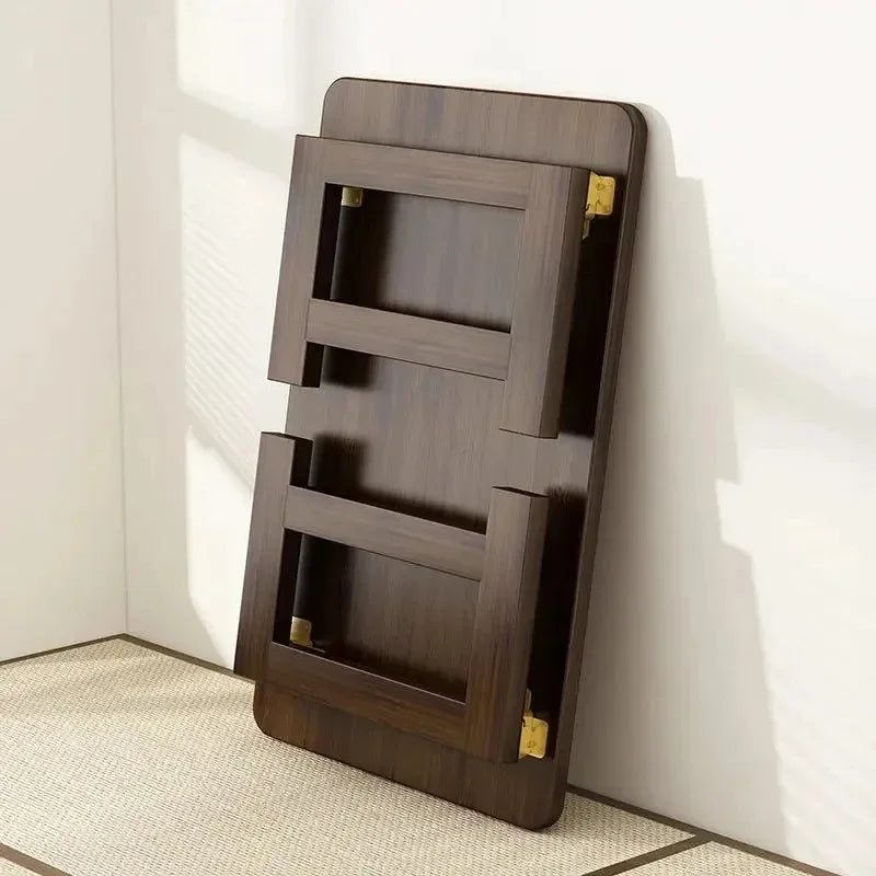 Solid Wood Folding Coffee Table Japanese Tatami Style