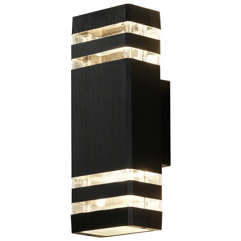 Outdoor wall lights Exterior wall waterproof lUpper and lower double-headed pillars Outdoor light